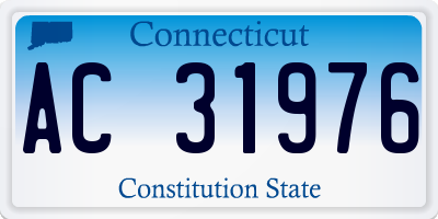 CT license plate AC31976