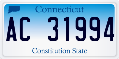 CT license plate AC31994