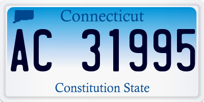 CT license plate AC31995