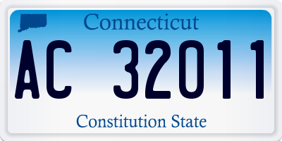 CT license plate AC32011
