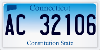 CT license plate AC32106