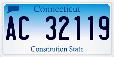 CT license plate AC32119