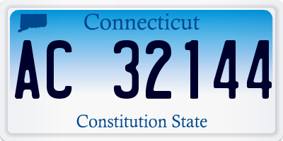 CT license plate AC32144