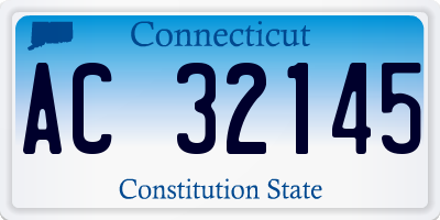 CT license plate AC32145