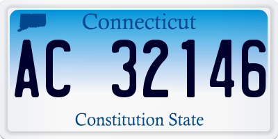 CT license plate AC32146