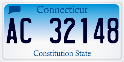 CT license plate AC32148