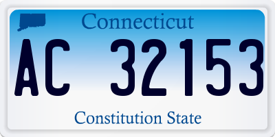 CT license plate AC32153