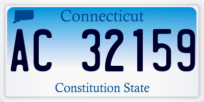 CT license plate AC32159