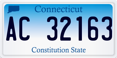 CT license plate AC32163