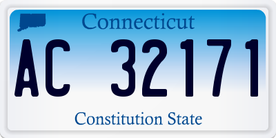 CT license plate AC32171