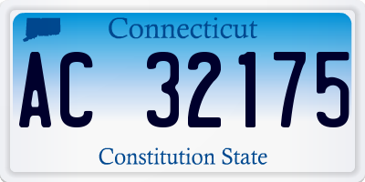 CT license plate AC32175