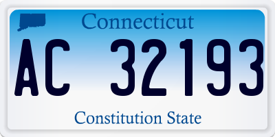 CT license plate AC32193