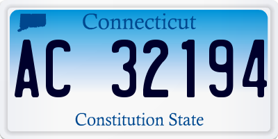 CT license plate AC32194