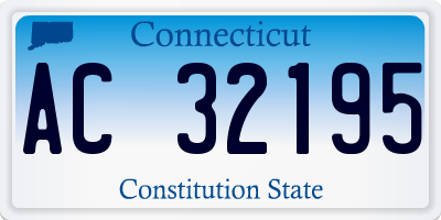 CT license plate AC32195