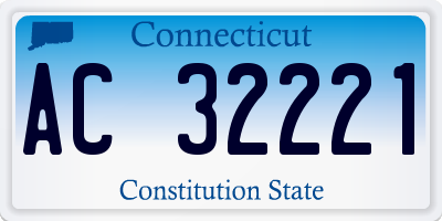 CT license plate AC32221