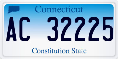 CT license plate AC32225