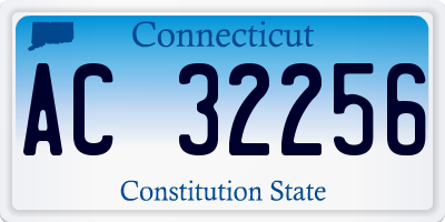 CT license plate AC32256