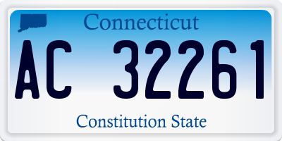 CT license plate AC32261