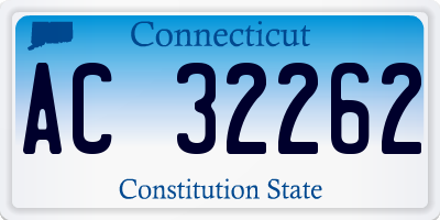 CT license plate AC32262
