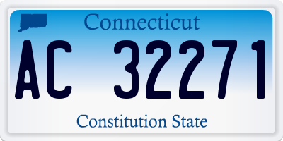 CT license plate AC32271