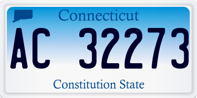 CT license plate AC32273