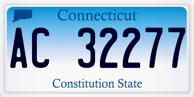 CT license plate AC32277