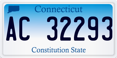 CT license plate AC32293