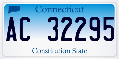 CT license plate AC32295