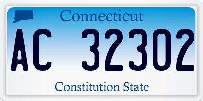 CT license plate AC32302