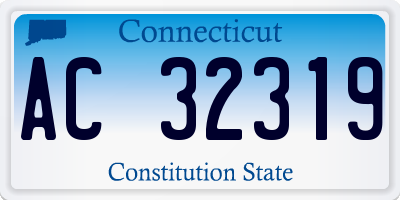 CT license plate AC32319