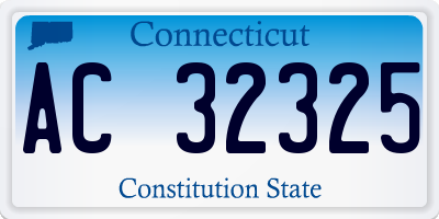 CT license plate AC32325