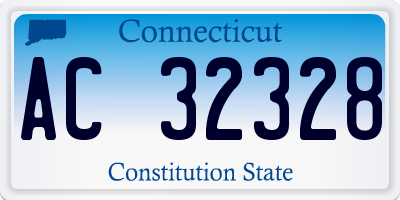 CT license plate AC32328