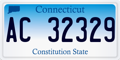 CT license plate AC32329