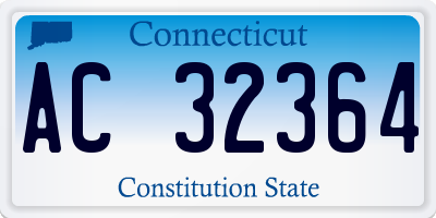 CT license plate AC32364