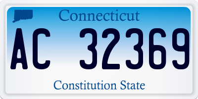 CT license plate AC32369