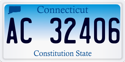 CT license plate AC32406