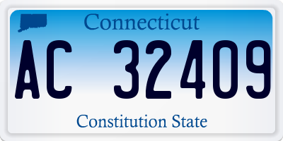 CT license plate AC32409