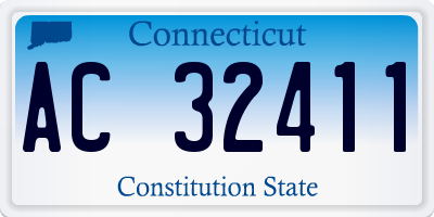 CT license plate AC32411