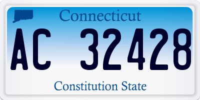 CT license plate AC32428