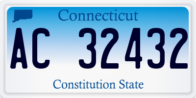 CT license plate AC32432