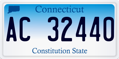 CT license plate AC32440