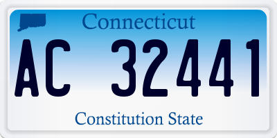 CT license plate AC32441