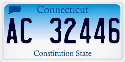 CT license plate AC32446