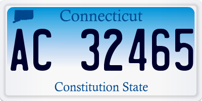 CT license plate AC32465
