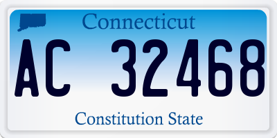 CT license plate AC32468