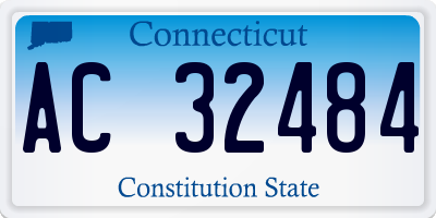 CT license plate AC32484