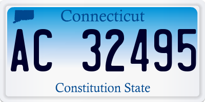 CT license plate AC32495