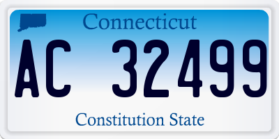 CT license plate AC32499