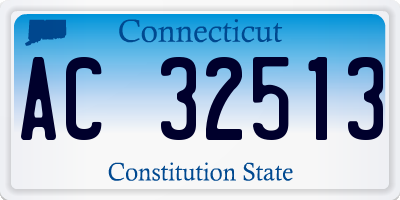 CT license plate AC32513
