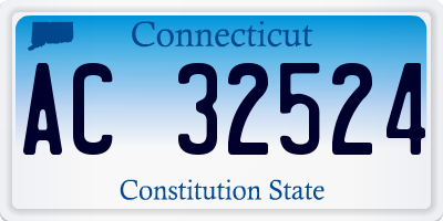 CT license plate AC32524
